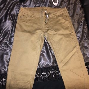 Brown skinny jeans